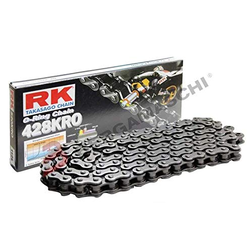 Catena Motocicletta DID 428HD - Lunghezza 134 Maglie Con Giunto A Clip, Colore Nero - Foto 3