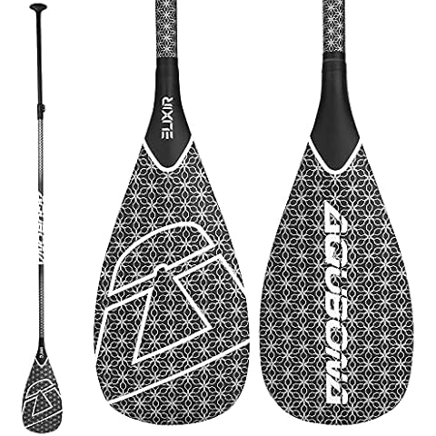 AQUBONA SUP Paddle de 3 piezas de fibra de carbono ajustable Cover
