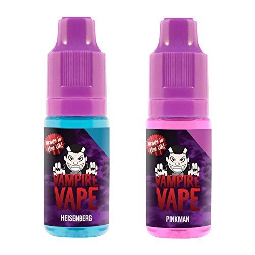 Vampire Vape Heisenberg & Pinkman - ohne Tabak & Nikotin - Nikotingehalt 0% - Probierset 2 x 10 ml Cover