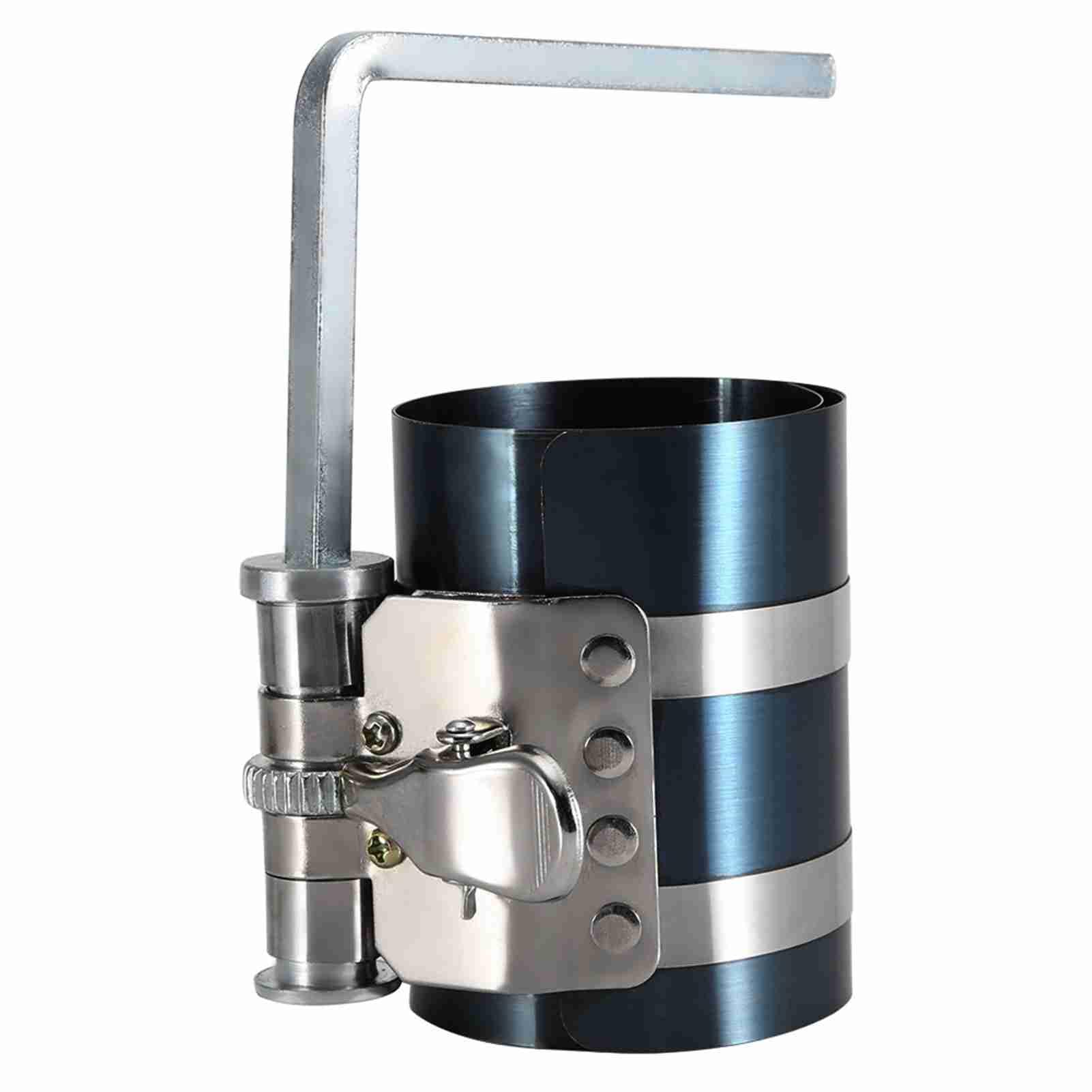 Attrezzo compressore fasce elastiche del motore Attrezzo per la rimozione dell'installatore delle fasce elastiche Attrezzo per l'installazione del pistone a cricchetto(3 Inches)