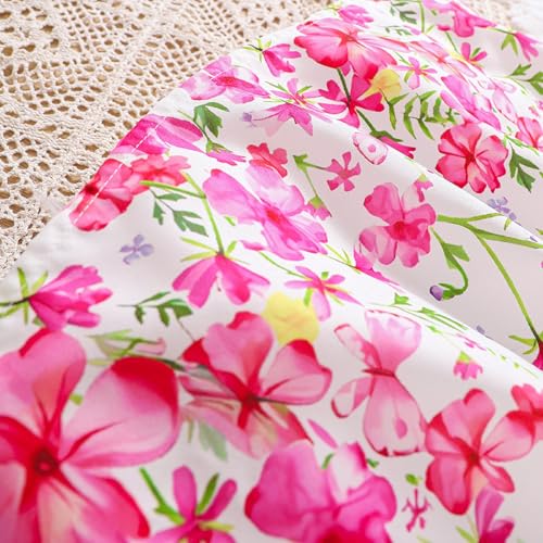 Little Girls Dress and Cardigan Sets 2 Piece Floral Print Sleeveless Dress Lace Edge Sweaters Spring Full Clothes for 2-7Y4