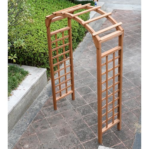 Solid-Fir-Wooden-Garden-Arch-Premium-Outdoor-Trellis-for-Climbing-Plants-Can-be-Used-for-Wedding-and-Party-Decoration-and-can-Also-be-Placed-in-The-Garden-for-Plants-to-Climb Solid Fir Wooden Garden Arch Premium Outdoor Trellis for Climbing Plants Can be Used for Wedding and Party Decoration and can Also be Placed in The Garden for Plants to Climb