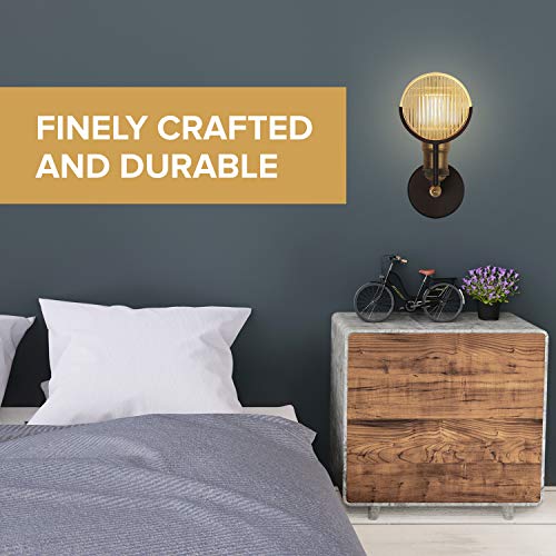 Image of Rustic Wall Sconce Wall Mounted Industrial Lamp Retro Vertical Lighting - PAR36 Wall Lights - Auto Engine Head Light - Steampunk Lantern Farmhouse Fixture - Aircraft Tractor Headlamp Wall Lamps
