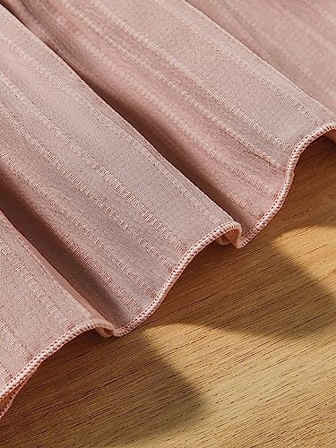 WDIRARA Girl's Ruffle Trim V Neck Cap Sleeve Shirred Ruffle Hem Blouse Peplum Top3