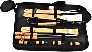 DOITOOL 10 Pçs Acessórios Para Churrasco Espátula Para Churrasco Acessórios Para Churrasco Kit De Ferramentas Para Churrasco Combinação De Ferramentas De Aço Inoxidável Para Churrasco Kit