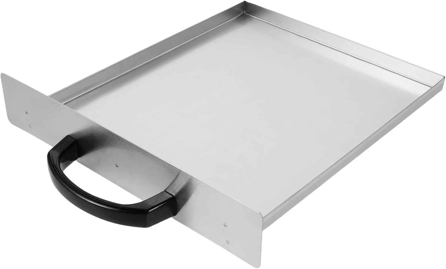 Garneck Stainless Steel Rice Noodle Steaming Tray with Plastic Handle Portable Steamer for Cooking Rice Noodles Dumplings Lightweight Asian Kitchen Accessory