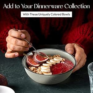 American Atelier Cereal Bowls, Soup Bowls | Stoneware Bowl Set for Kitchen | Set of 4, 19-Ounce | Pasta, Ramen, Salad Bowl Set | Reusable, Microwave, and Dishwasher Safe (Assorted Colors) American Atelier Cereal Bowls Soup Bowls Stoneware Bowl Set for Kitchen Set of 4 19 Ounce Pasta Ramen Salad Bowl Set Reusable Microwave and Dishwasher Safe Assorted Colors