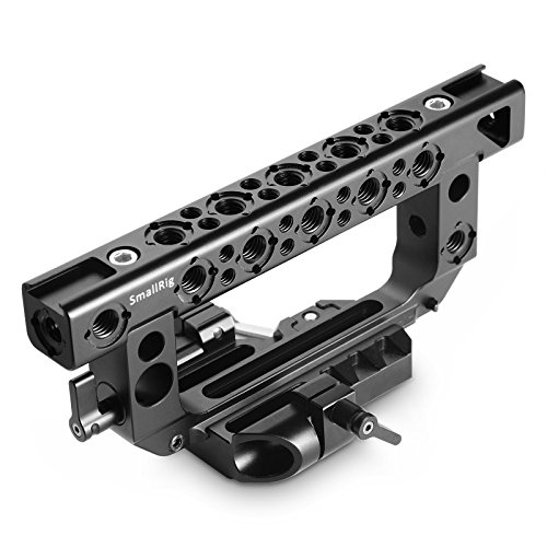 SMALLRIG Heavy-Duty Closed Handle for FS7/FS7II/FS5/Ursa Mini D-Shape Quick Release Handle with NATO Rail Locating Pins 15mm Rod Clamp - 1979