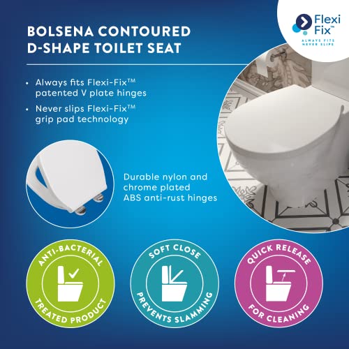 Croydex Bolsena Flexi-Fix Soft Close Toilet Seat - Image 4