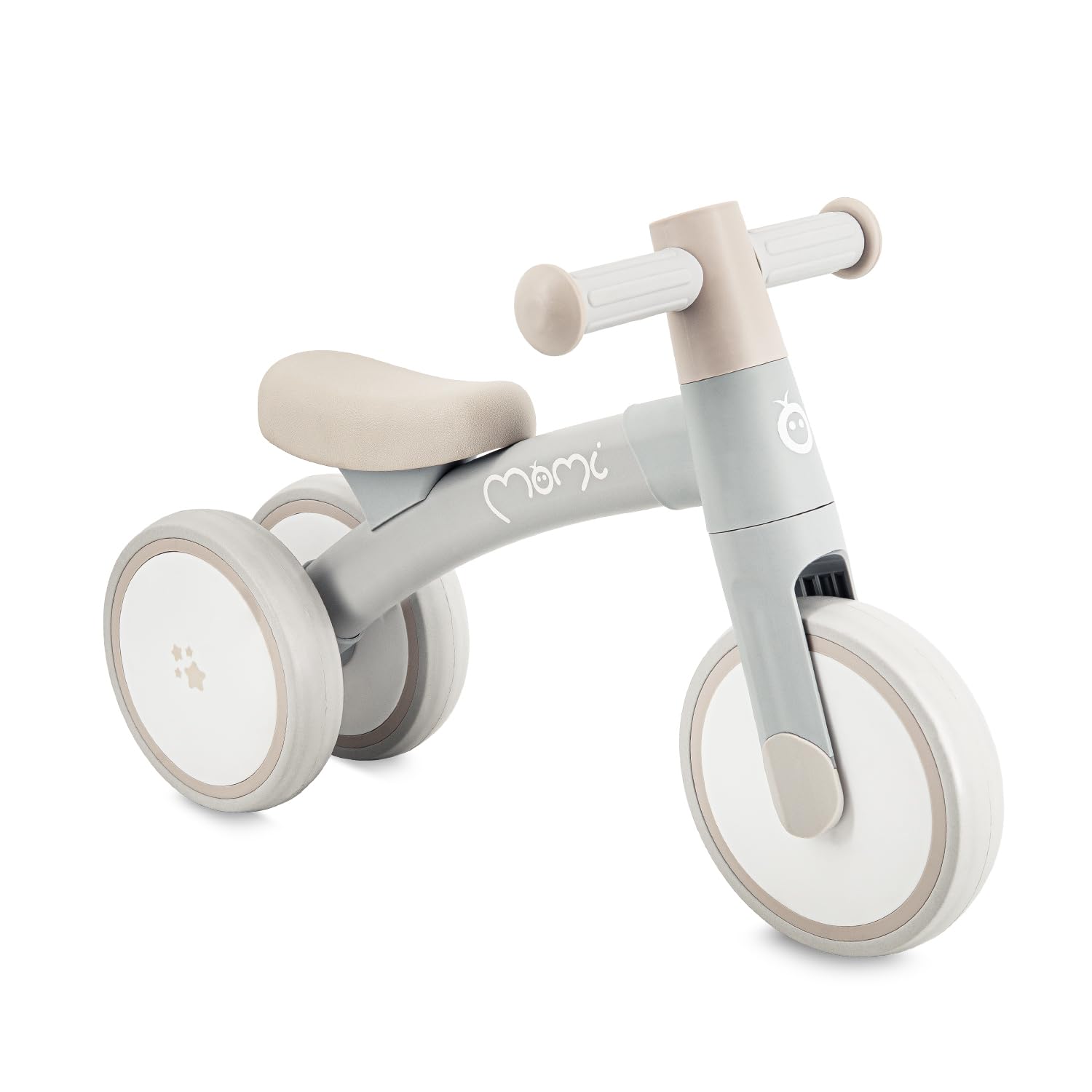 Triciclo senza pedali per bambini MoMi TEDI per bambine e bambini (peso massimo 25 kg), mini bicicletta senza pedali con ruote in plastica resistenti alla foratura, telaio in metallo leggero - 1,2 kg