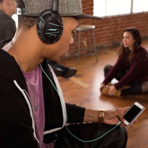 Bose Soundtrue Headphones Around-Ear Style, Black/Mint #TOP7