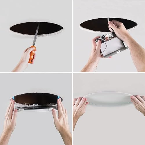 Miniatura 2 de HALO HLB12LS9FSE010MWR - Luz empotrable LED sin lata, seleccionable, 2700K, 3000K, 3500K, 4000K, 5000K CCT de 12 pulgadas, color blanco