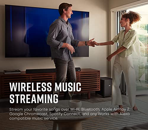 Image of Polk Audio MagniFi Max AX 5.1.2 Channel Sound Bar with 10 inch Wireless Subwoofer, Dolby Atmos and DTS:X Certified, Polk's Patented VoiceAdjust & SDA Technologies, TV Speakers, Easy Setup, Black