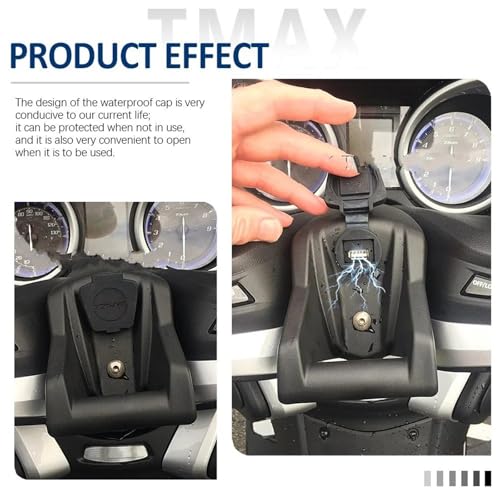 Support de navigation moto pour TMAX 560 530 avec chargeur USB sans fil - 4