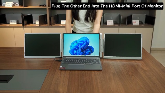FOPO ノートパソコン デュアルモニター 13.3インチ モデルS16 Amazon.co.jp: FOPO 13.3インチ トリプルポータブルモニター 14〜17.3