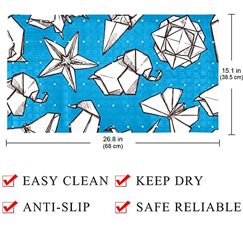 Tapis de salle de bain antidérapant 40 x 70 cm à drainage rapide