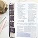 Verse & Vow Bible Tabs, Midnight Flora - 66 Tabs + 24 Blanks, Laminated Gold Embossed, Durable & Elegant Bible Navigation