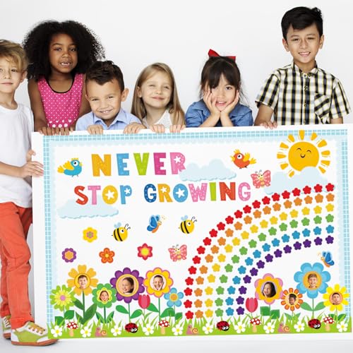 image for Joffetii Spring Bulletin Board Decorations - 168Pcs Spring Classroom D