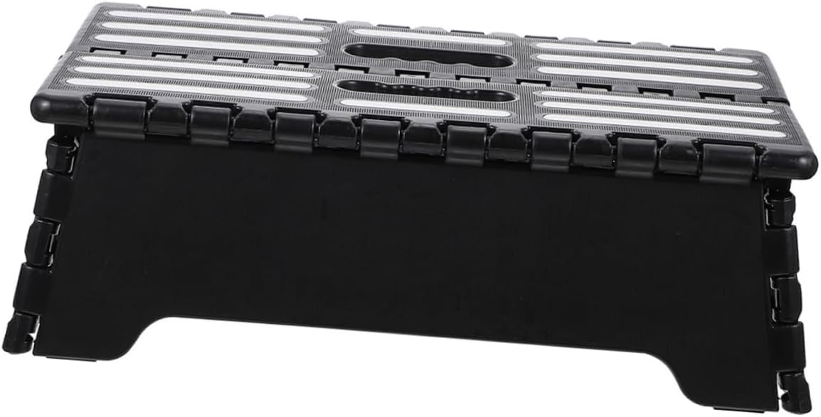 OUNONA Anti-Slip Step Ladder Folding Step Stool for Elderly Portable Kitchen Stool Shower for Seniors