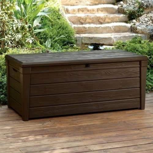 GARDEN STORAGE BENCH BOX LARGE 454L KETER RESIN FURNITURE LOCKABLE