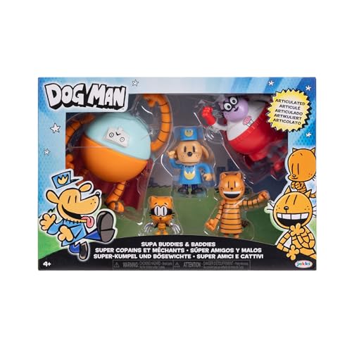 Multipack Dog Man de figuras articuladas para fans de los cómics 6