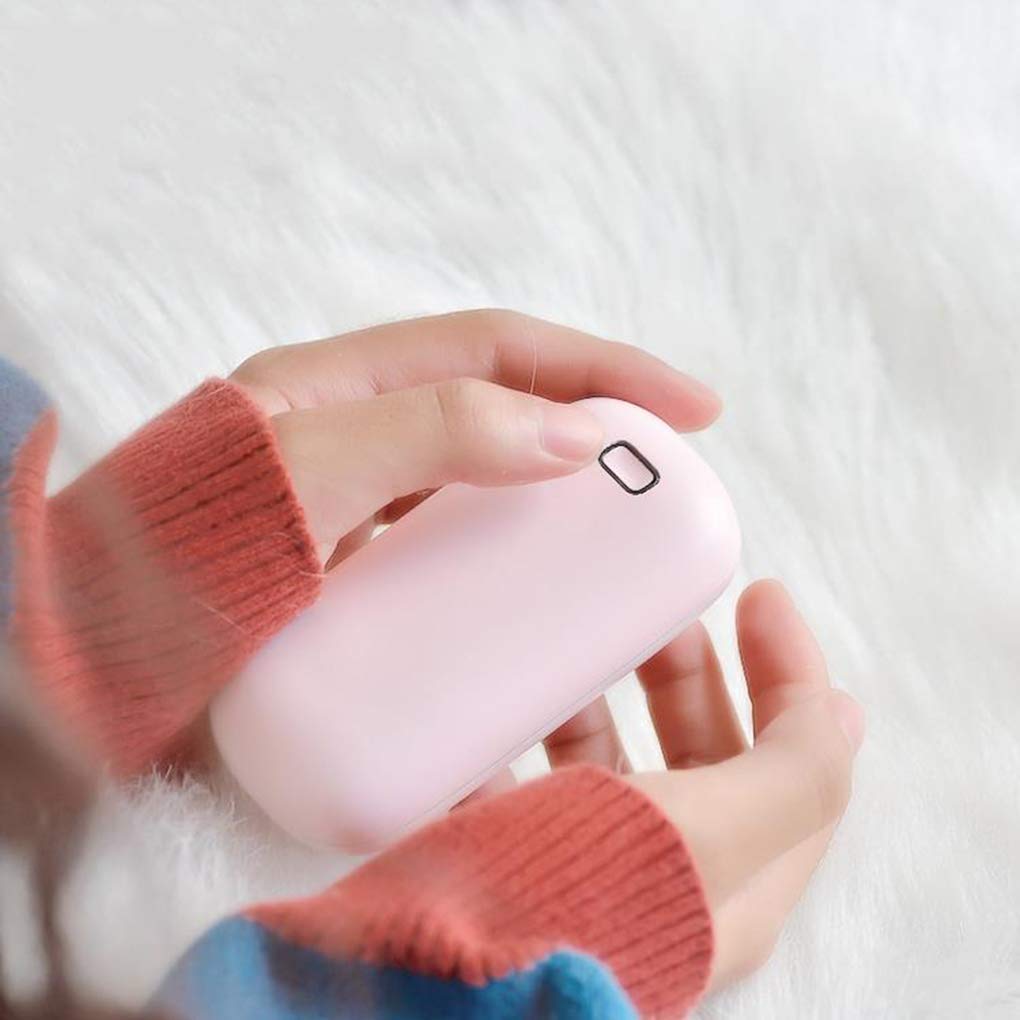Scaldamani Ricaricabile Scaldamani Tascabile Scaldamani Elettrico Caricatore Regalo USB Scaldamani a Doppio Lato Scaldamani Elettrico Scaldamani Power Bank