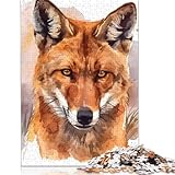 Puzzles Adultes 1000 pièces « Dhole » Puzzle Aquarelle Interaction avec Les Membres de ...