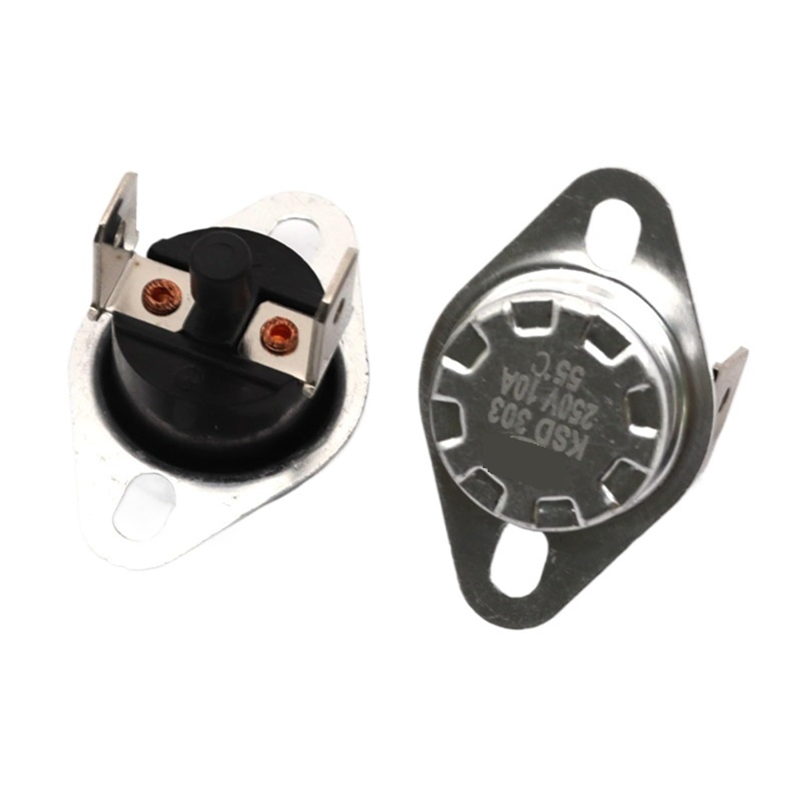 KSD301 KSD303 10A 45~150 C Degrees Manual Reset Thermostat Normally Closed Temperature Switch Temperaturees Control ﻿(145 degree,5Pcs)