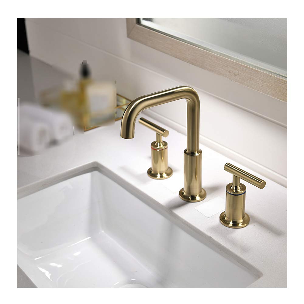 Robinet mitigeur de salle de bain doré en laiton pour transformer votre intérieur