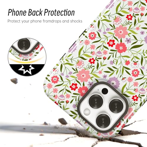 Compatible with iPhone 16 PRO MAX Case Cute Floral Print-Style-14 - image 4