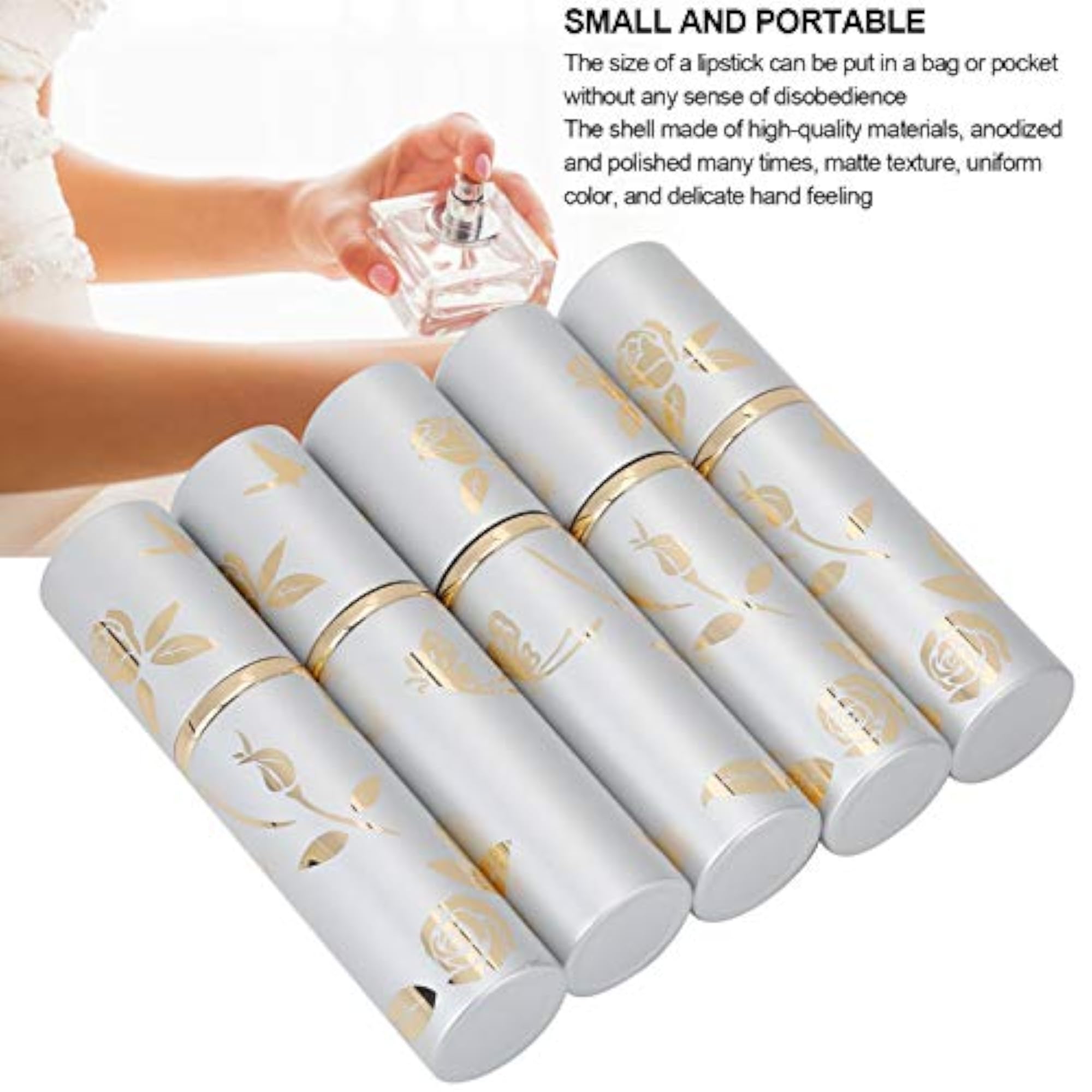 Exquisite Portable Refillable 5Pcs Spray Bottle Set