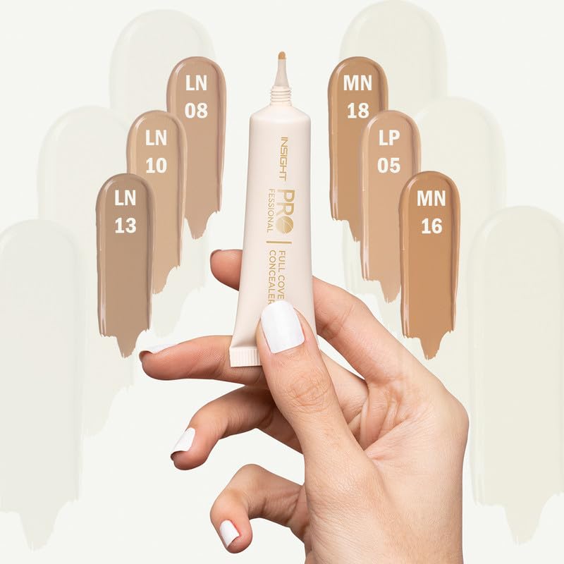 Image of INSIGHT Professional Full Cover Concealer LN-13 | Creamy Velvety Finish | Lightweight Waterproof Formula | Easily Blendable | Enriched with Vitamin E & Almond Oil | 20 g