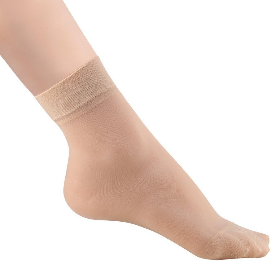 JuanZ Women's Silky Soft, Sheer & Durable Smooth Knit Anklets (6 Pair Pack)
