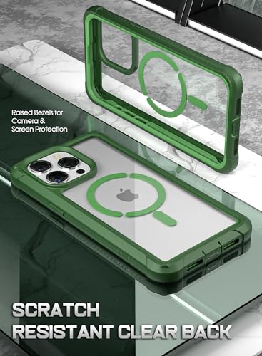 Coque iPhone 15 Pro Max Protégée Contre Chutes 6m avec Vitre Intégrée Verte - 6