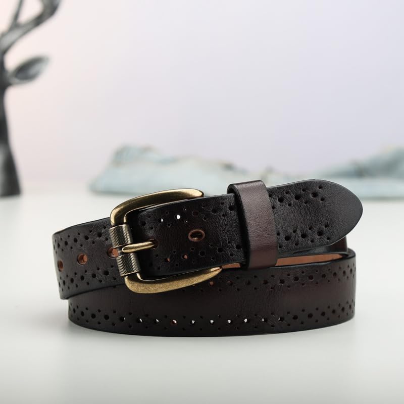 Fashion Belts Versatile Belt 110cm, 120cm, 130cm Cowhide Men's Belt Casual Men and Women Retro Matching Jeans Belt4