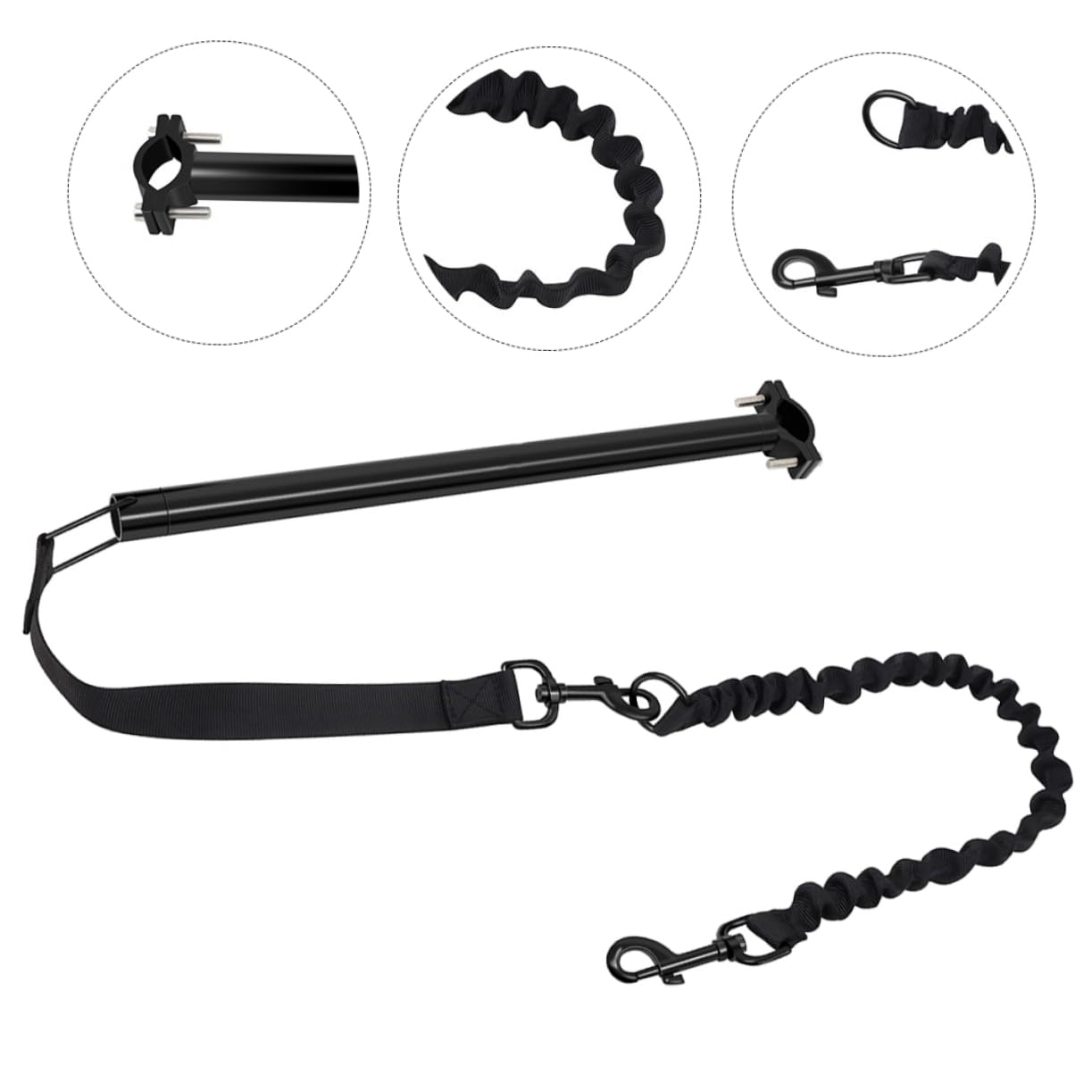 Guinzaglio per Cani da Bicicletta Robusto Design Ergonomico Oxford e Lega, Adatto per Cani Piccoli e Medi Durante Viaggi o Attività Indoor