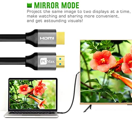 Image of Atom Basics HDMI2.0V Gold Plated 19+1 Core Premium High-Speed HDMI| 18Gbps with Ethernet | 4K@120Hz | Ultra HD,HDR,2160P,1080P | Dual Screen Display | 4 Voice Signal Streams - 30 Meters