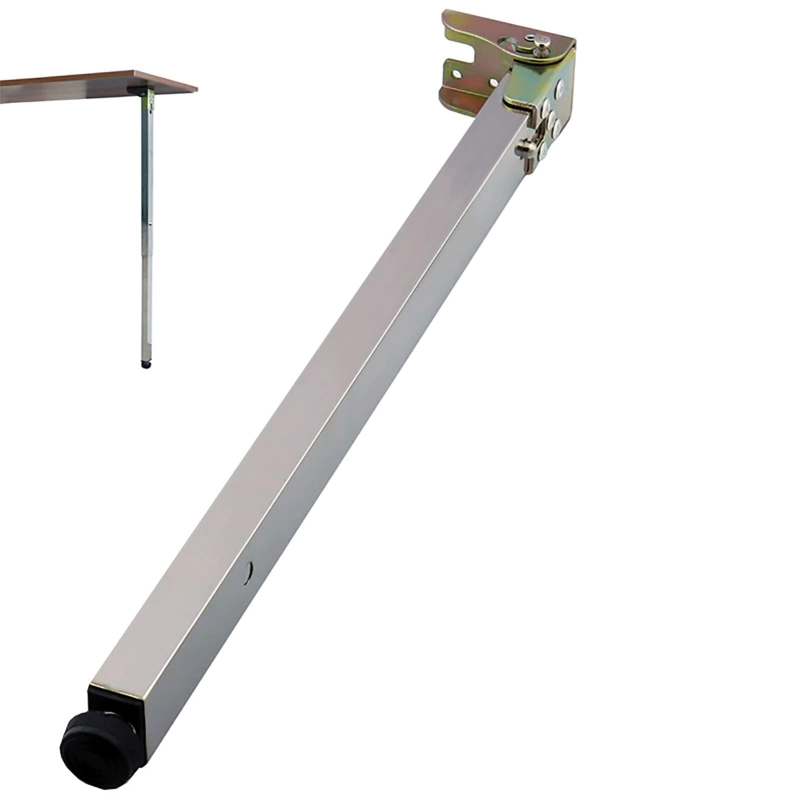 UYHBCNQD Square Replacement Legs Foldable Furniture Legs Furniture Foot Telescopic Breakfast Bar Support Legs Adjustable Lifting Desk Feet(110cm)