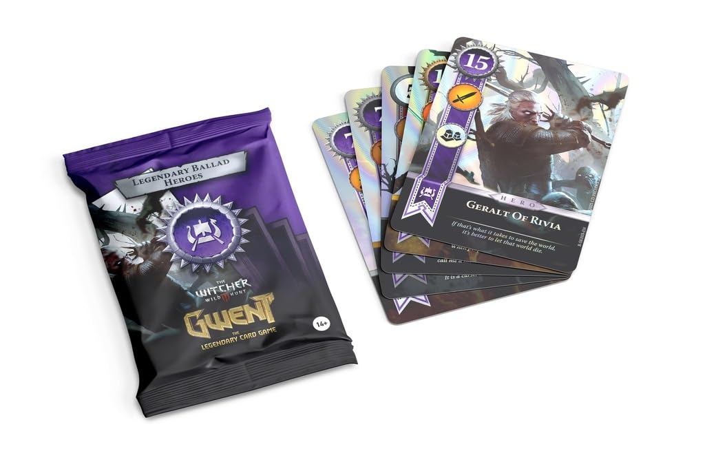No Loading Games, Gwent Collectible Card Game, 10 Legendary Ballad Skellige Cards, Alternative Artwork Pack
