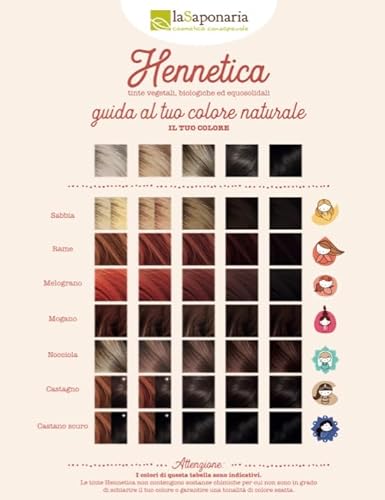 La Saponaria | Tinta vegetale castano scuro Ratri, Tinta vegetale e vegana per capelli color castano scuro: mix purissimo di erbe tintorie per capelli castani scuri o neri, 100gr - 9