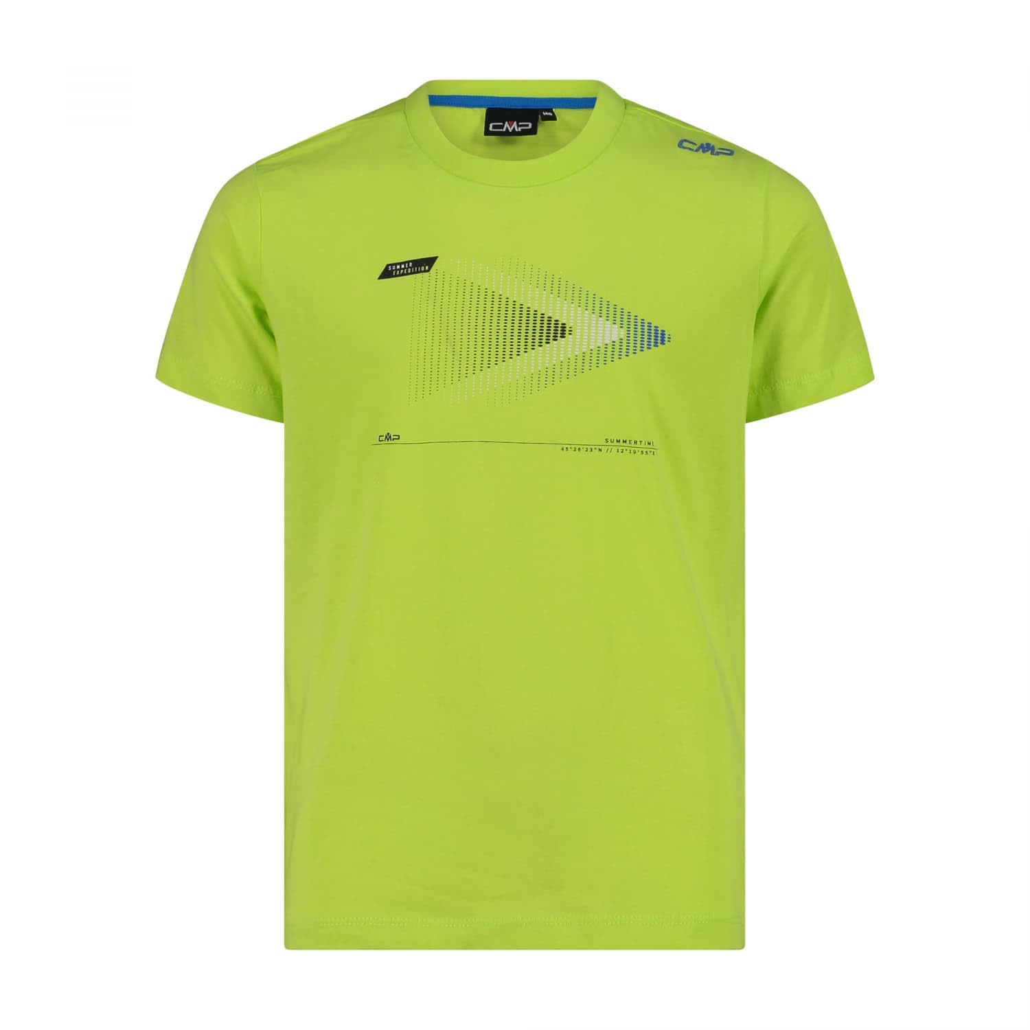CMP Unisex Cotton Jersey T-Shirt - Children and Boys, lime, 110 cm