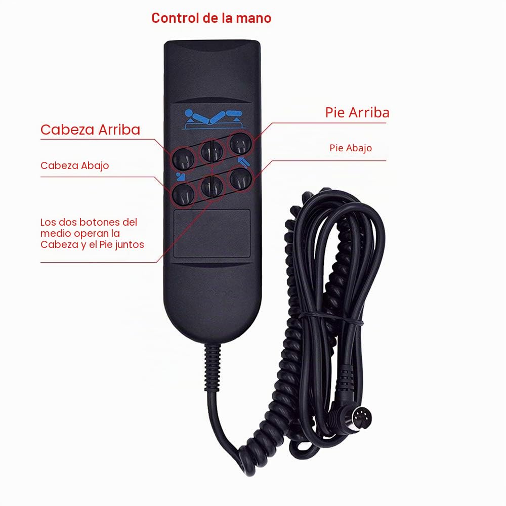 Okin Okimat 6 IPS - Actuador de motor ajustable para cama de hospital con control remoto