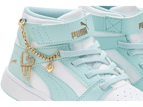 Image of PUMA Kids' Rebound Layup Mid Hook and Loop Sneakers