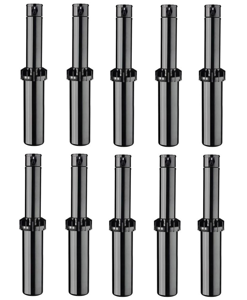 Suinga K-Rain RPS Select Sprinkler, 10 Stück, Reichweite 7,6 bis 14 m, Turbinen-Sprinkler mit einstellbarem Winkel, vorinstallierte Düsen, einfach zu regulieren
