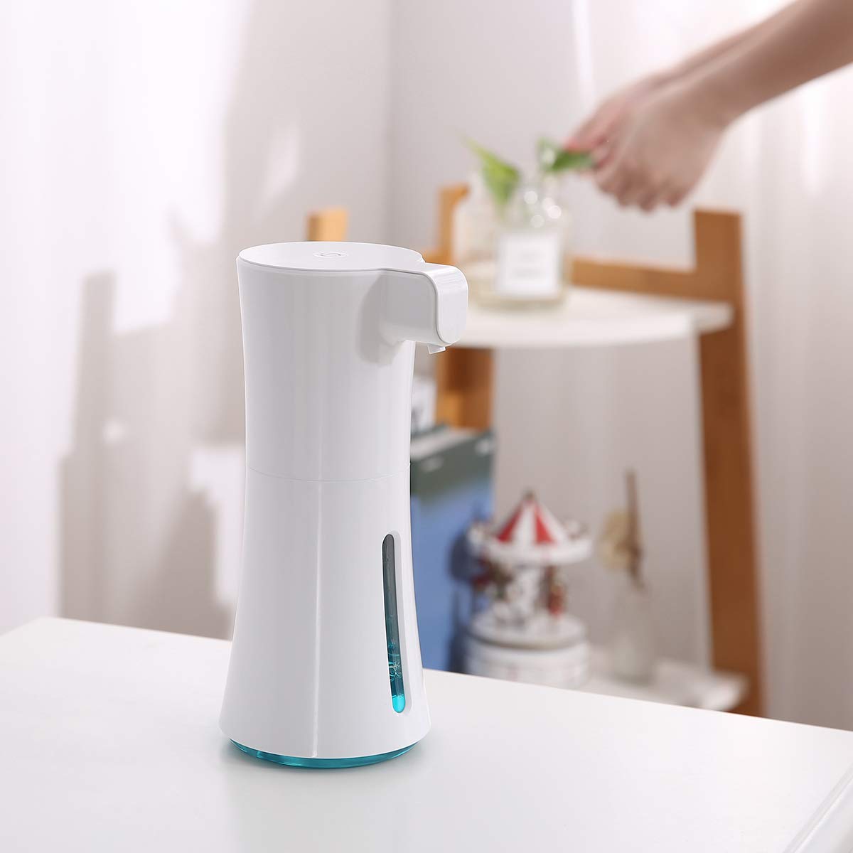 Pompa di Erogazione del Sapone della Cucina del Bagno Dispenser del Sapone della Schiuma del Sensore Infrarosso Dell'erogatore del Sapone della Schiuma Autoinduzione 450ml A