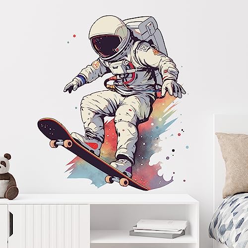 Vinilo decorativo astronauta para pared, extraíble, 60x44 cm miniatura 2