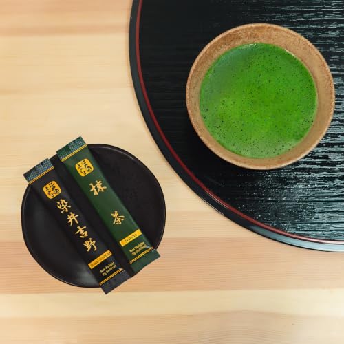 Image of YEDOENSIS Japanese Tea Sampler - Organic Japanese Tea Powder Sampler: Matcha Hojicha etc. (2g x 40 sticks)