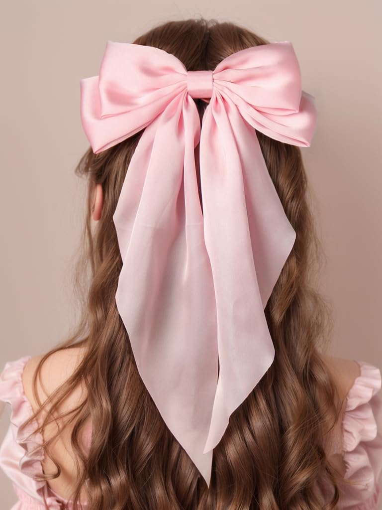 Amazon.com : Furling Pompoms Hair Bows for Women - Pack of 2 Light