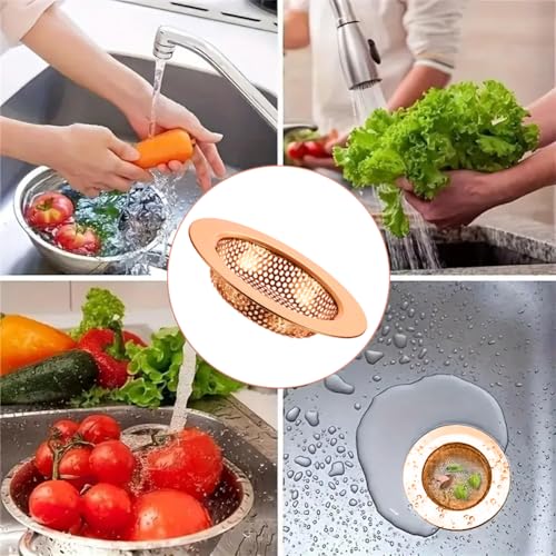2 piezas colador para fregadero de acero inoxidable miniatura 5