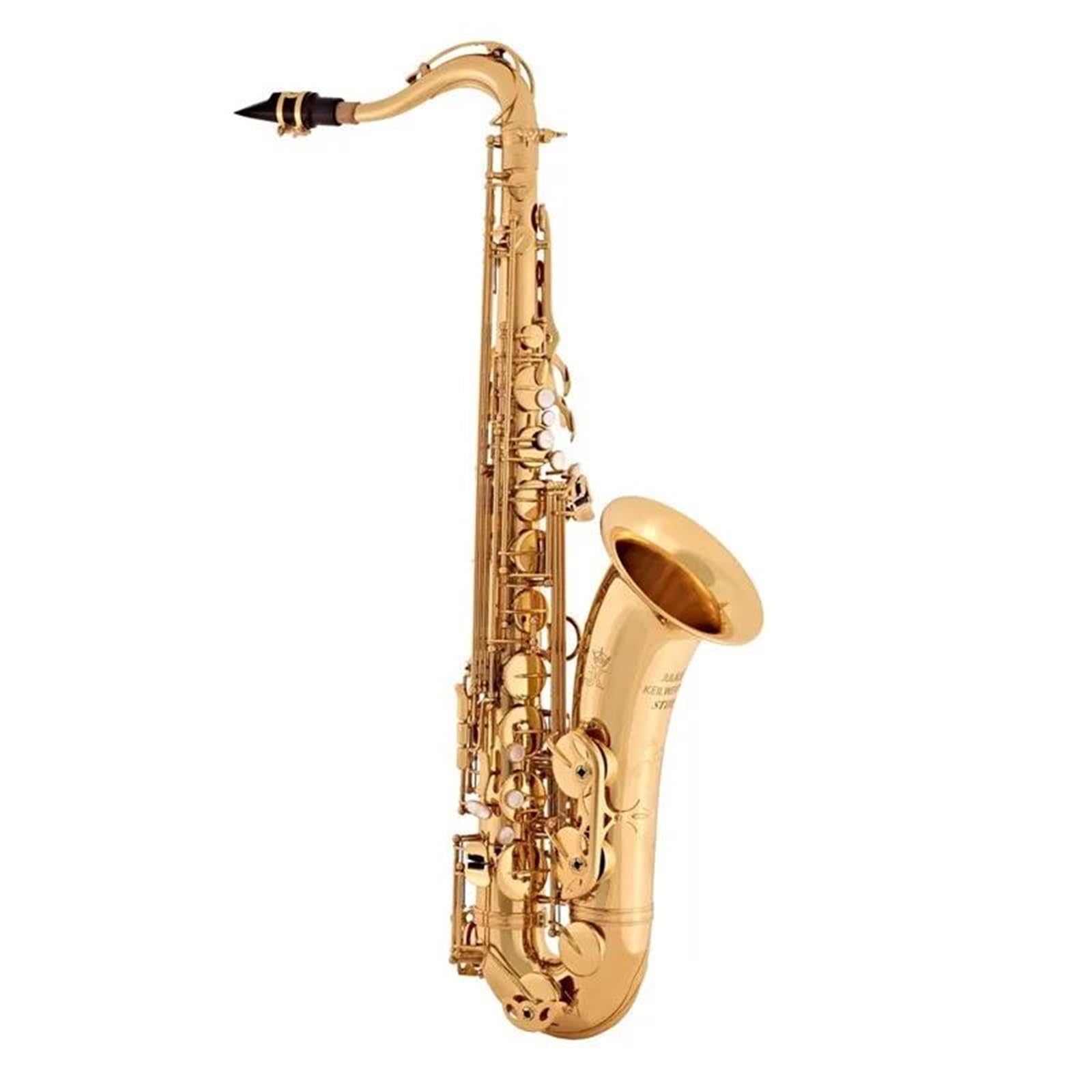 Saksofon Tenorowy B, Mosiężny, Niklowany, Saksofon Do Instrumentów Muzycznych Z Ustnikiem W Obudowie profesjonalny Saksofon (Color : A)